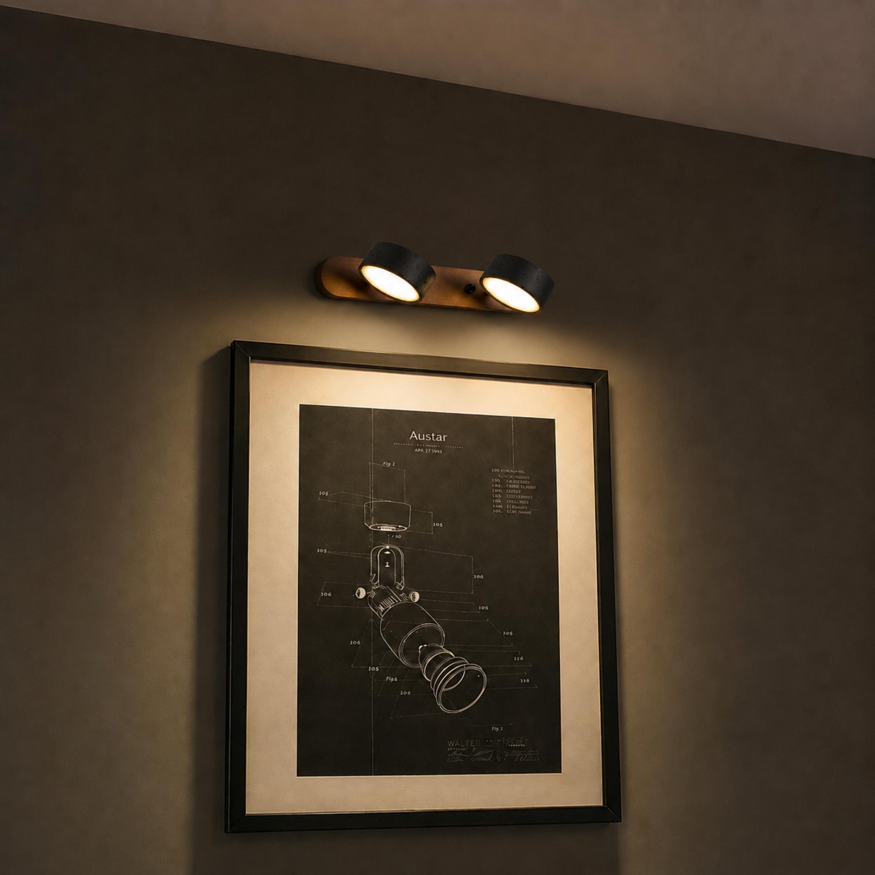 Black Travertine Wall Light – product image 5
