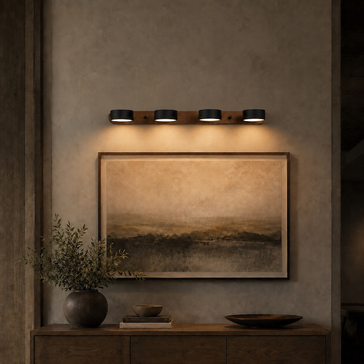 Black Travertine Wall Light – product image 4