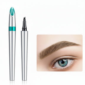 Caneta de Sobrancelha Efeito Microblading 4 Pontas à Prova D'água