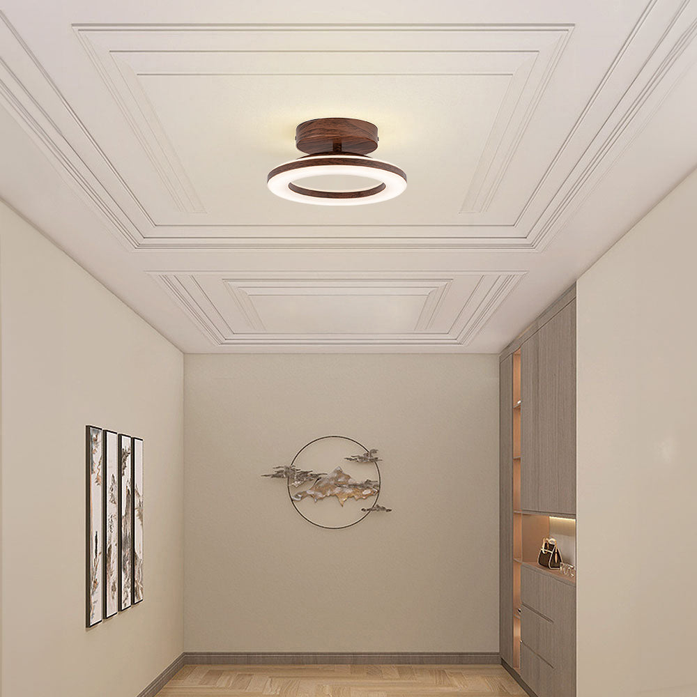 Plafon LED Redondo de Acrílico | Luminária Moderna para Hall e Entrada