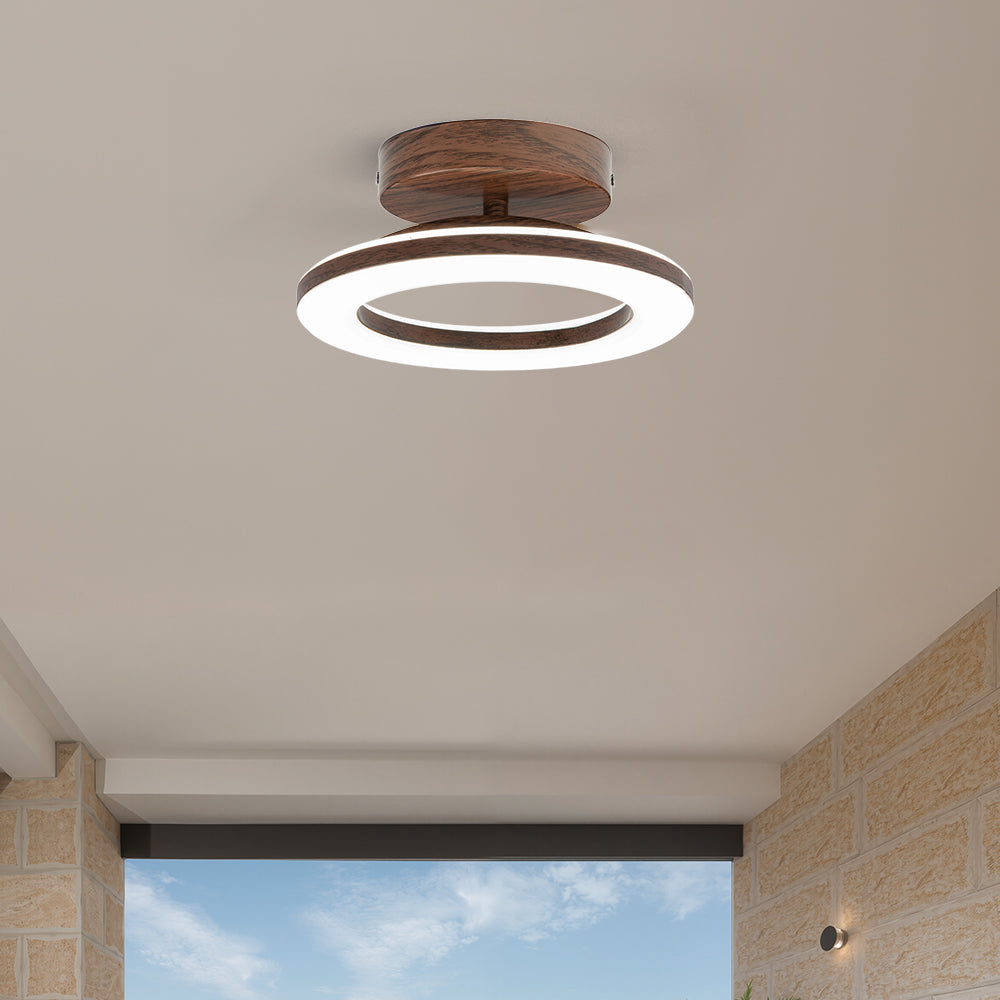 Plafon LED Redondo de Acrílico | Luminária Moderna para Hall e Entrada