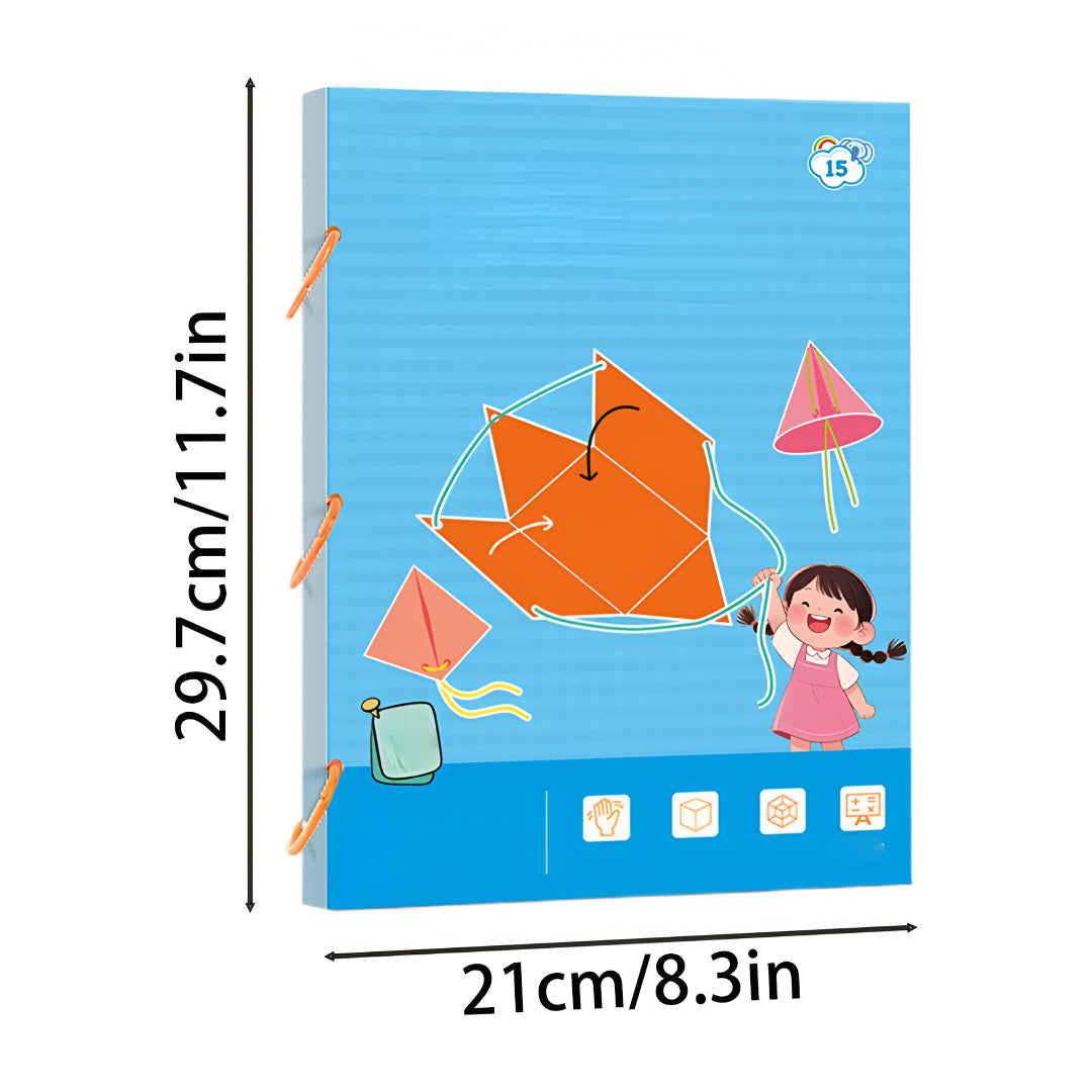 Kit de Atividades de Quebra-Cabeça de Geometria 3D para Aprendizado