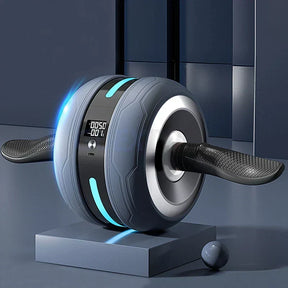 Ab Wheel with Automatic Rebound – Rep Counter &amp; Knee Pad Included
