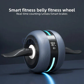 Ab Wheel with Automatic Rebound – Rep Counter &amp; Knee Pad Included