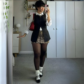 Leggings Térmicas com Efeito Transparente e Forro de Inverno