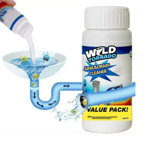 Powerful Drain Cleaner – Removes Grease, Hair & Blockages Without Damage