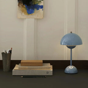 Luminária de Mesa LED Mushroom Pod | Luz Noturna Recarregável com Controle por Toque