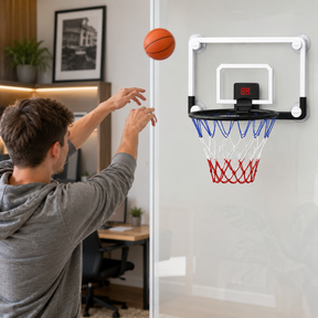 Cesta de Basquete com Iluminação e Placar Eletrônico para Uso Interno