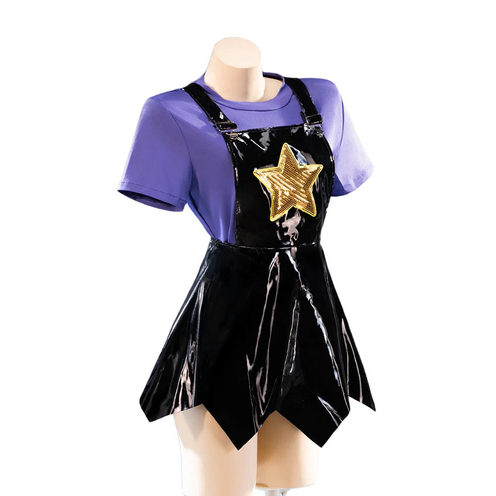 Women’s Purple Horror Doll Costume Set