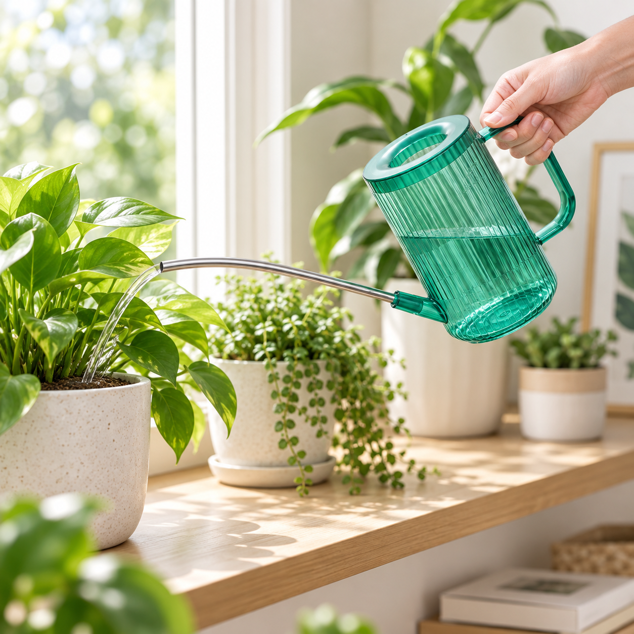 Regador de Bico Longo com Design Ergonômico Ferramenta de Jardim