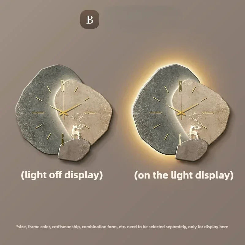 Relógio de Parede Moderno Grande – Design LED de Quartzo Silencioso