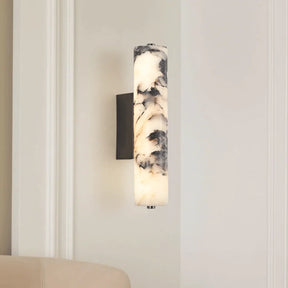 Arandela de Mármore Natural – Luminária de Parede Moderna em Estilo Italiano