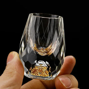 Conjunto de 6 Copos de Dose em Cristal – Vidro Lapidado Elegante e Artigos de Bebida Premium