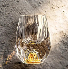 Conjunto de 6 Copos de Dose em Cristal – Vidro Lapidado Elegante e Artigos de Bebida Premium