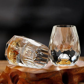 Conjunto de 6 Copos de Dose em Cristal – Vidro Lapidado Elegante e Artigos de Bebida Premium