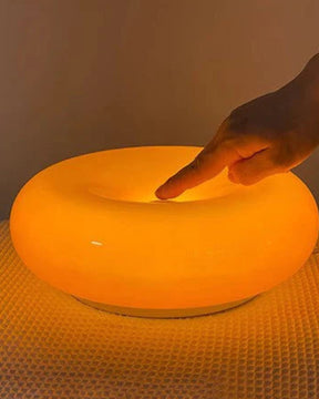 Round Donut Table Lamp – Soft LED Light &amp; 30cm Decorative Design