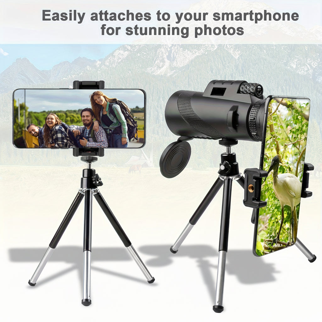 Adaptador de Celular para Telescópio Monocular de Alta Definição para Observação ao Ar Livre
