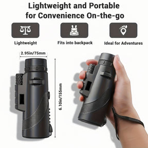 Adaptador de Celular para Telescópio Monocular de Alta Definição para Observação ao Ar Livre