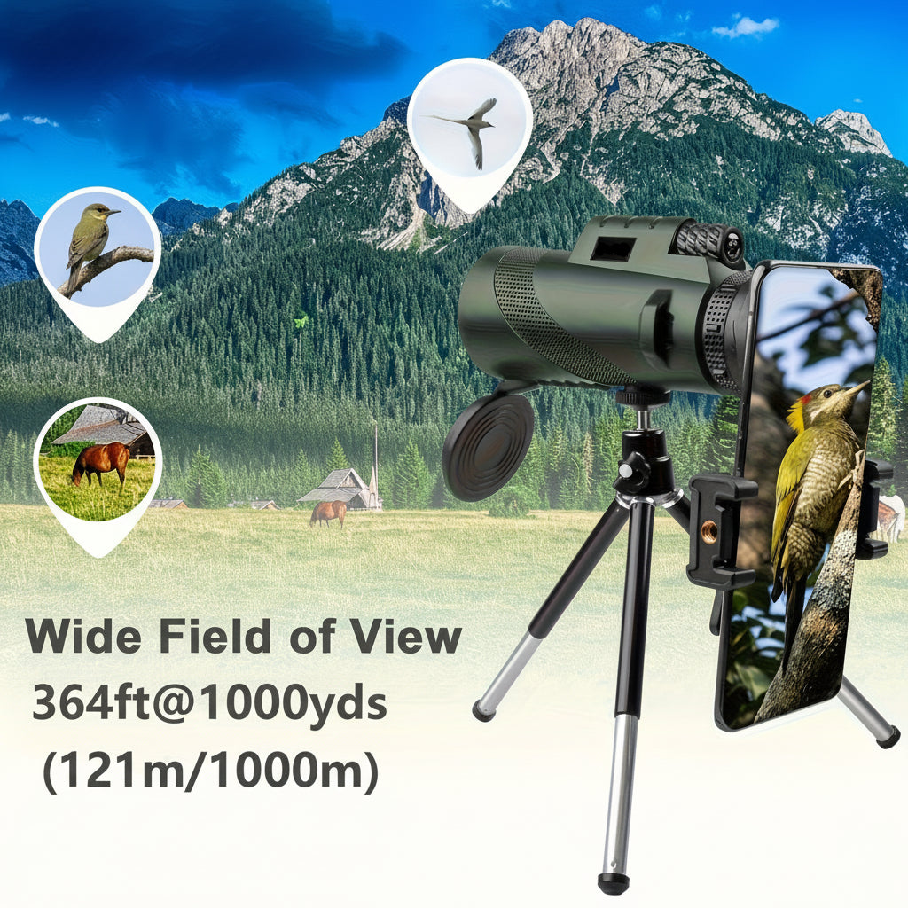 Adaptador de Celular para Telescópio Monocular de Alta Definição para Observação ao Ar Livre