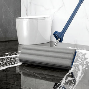 Mop Esfregão Flat de Microfibra com Spray e Cabo Longo para Limpeza