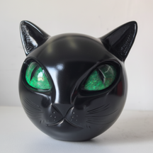 Home Decor Cat Sculpture Resin Mystic Cat Head Tabletop Art