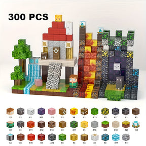 Conjunto de Cubos de Construção Criativos com Blocos Magnéticos para Crianças