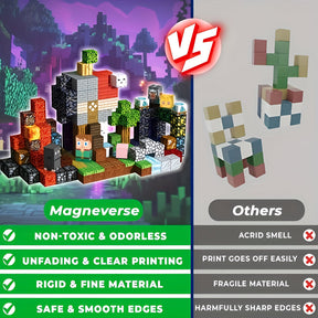 Conjunto de Cubos de Construção Criativos com Blocos Magnéticos para Crianças