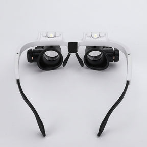 Magnifying Glass Headset LED Light Adjustable Headband Lens