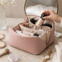 Nécessaire de Maquiagem Organizador de Cosméticos Design Prático para Viagem