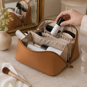 Nécessaire de Maquiagem Organizador de Cosméticos Design Prático para Viagem