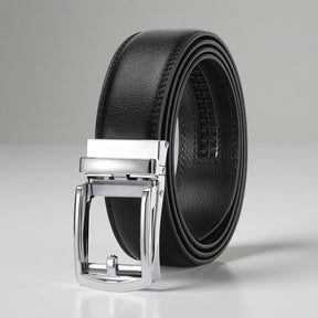 Cinto Masculino com Fivela de Ajuste Automático para Traje Casual ou Formal