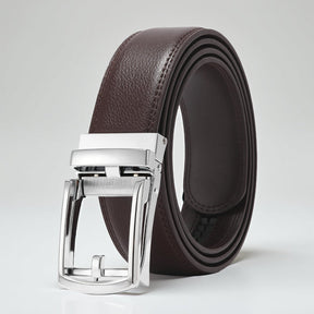Cinto Masculino com Fivela de Ajuste Automático para Traje Casual ou Formal