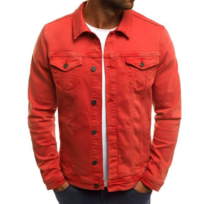 Jaqueta Masculina Casual com Botões Frontais Leve