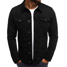 Jaqueta Masculina Casual com Botões Frontais Leve