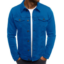 Jaqueta Masculina Casual com Botões Frontais Leve