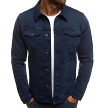 Jaqueta Masculina Casual com Botões Frontais Leve