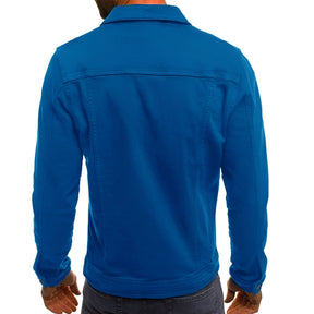 Jaqueta Masculina Casual com Botões Frontais Leve