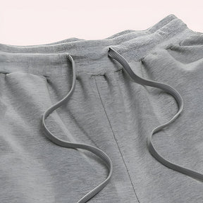 Calça de Moletom Masculina Wide Leg com Cordão Casual