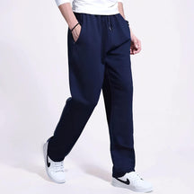 Calça de Moletom Masculina Wide Leg com Cordão Casual