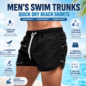 Bermuda de Natação Masculina Secagem Rápida | Shorts de Praia