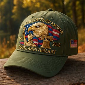 Men’s Veterans Baseball Cap Embroidered Eagle Hat