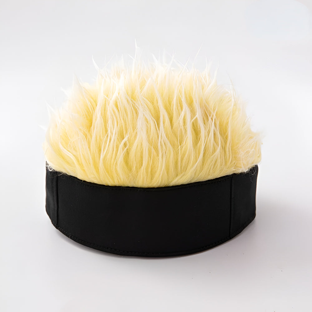 Boné com Peruca Masculina Acessório de Fantasia
