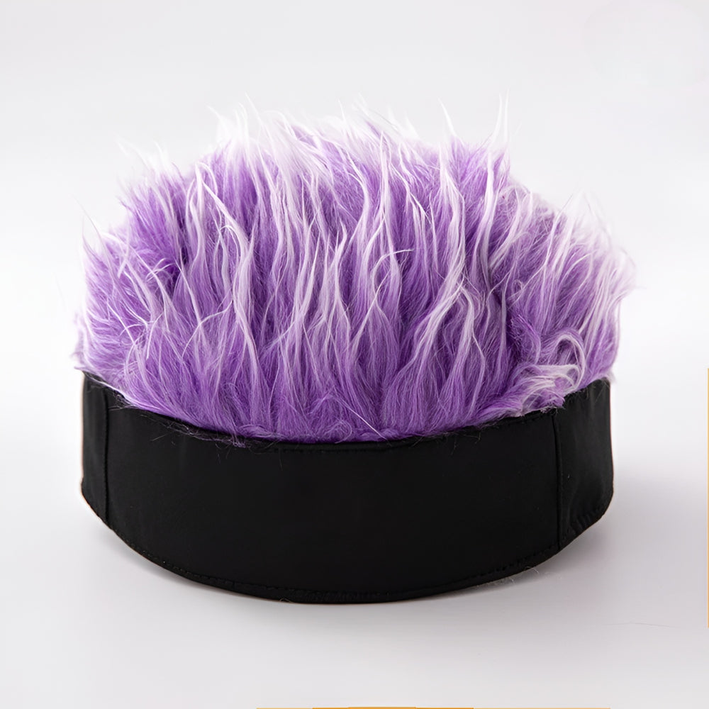 Boné com Peruca Masculina Acessório de Fantasia