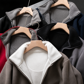 Jaqueta Masculina Casual com Gola Alta e Zíper | Jaqueta Outdoor