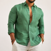 Camisa Masculina de Manga Longa Casual | Uso Diário
