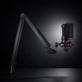 Microphone Stand Adjustable Desk Boom Arm Cable Management