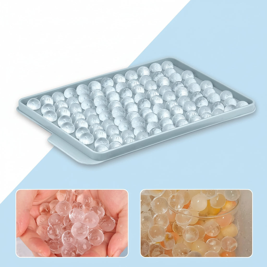 Forma de Gelo de Silicone Mini com Moldes de Bolinhas para Garrafas