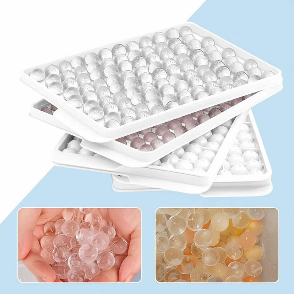 Forma de Gelo de Silicone Mini com Moldes de Bolinhas para Garrafas