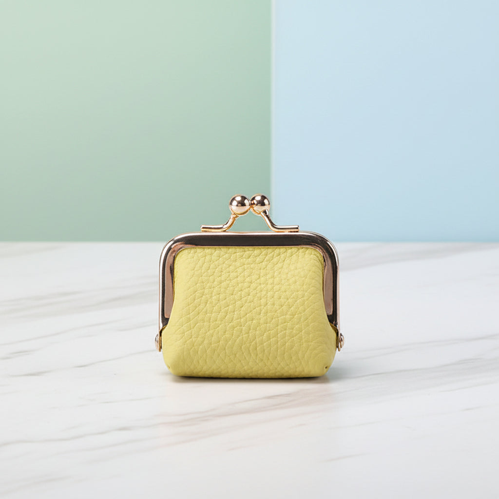 Mini Porta-Joias Organizador em Couro Legítimo com Fecho Dourado para Viagem