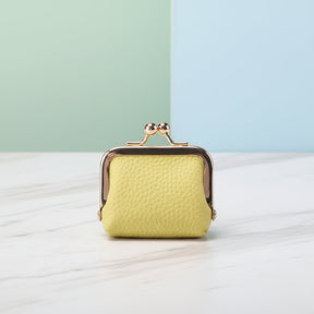 Mini Porta-Joias Organizador em Couro Legítimo com Fecho Dourado para Viagem